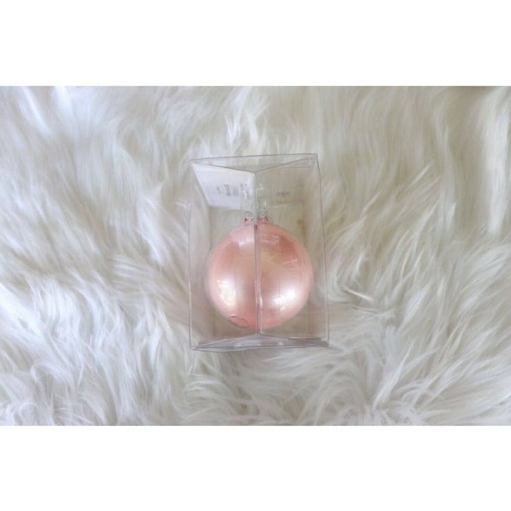 NFL Cleveland Browns Breast Cancer Awareness Christmas Glass Ornament - Picture 2 of 3